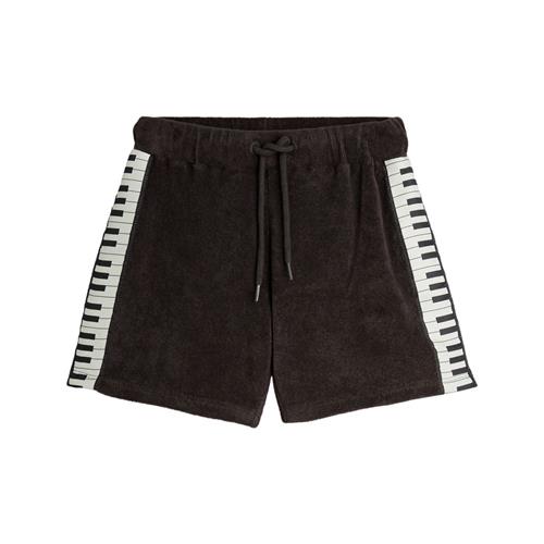 Se Mini Rodini Piano Terry Sweatshorts Brown 104/110 cm  Brun  104/110 cm  Unisex ved Babyshop