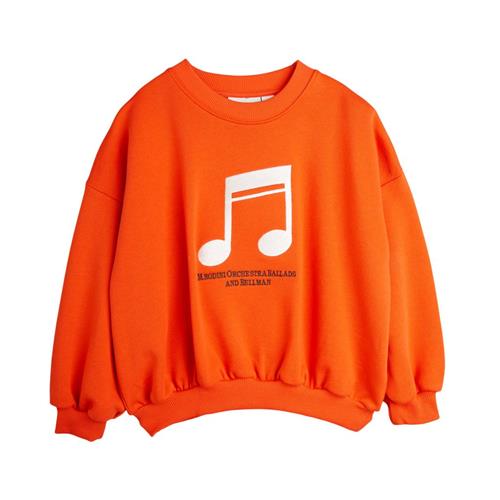 Mini Rodini Note Sweatshirt Red 92/98 cm  Rød  92/98 cm  Unisex