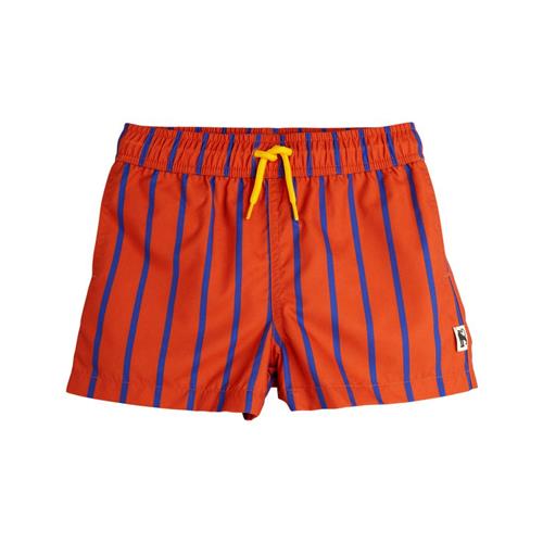 Mini Rodini Vertical Stripe Aop Badeshorts Red 80/86 cm  Rød  80/86 cm  Unisex