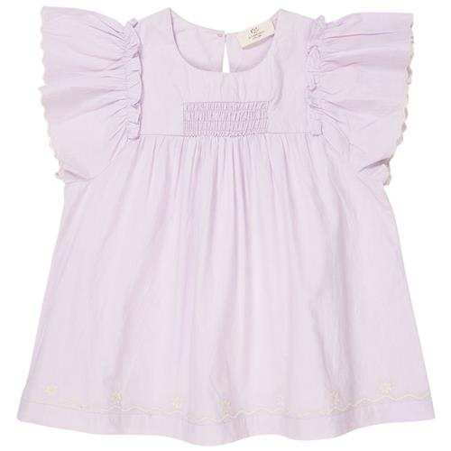 Copenhagen Colors Poplinbluse Med Flæseærmer Lavender 128 cm  Lilla  128 cm  kvinde