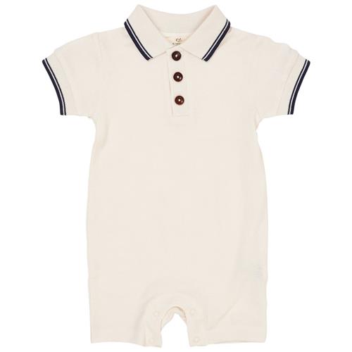 Copenhagen Colors Pique Polo Romper Cream | Beige | 68 cm