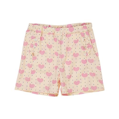 Copenhagen Colors Heart & Dots Shorts Heart Aop | Lyserød | 116 cm