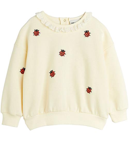 Mini Rodini Sweatshirt - Ladybugs - Off White