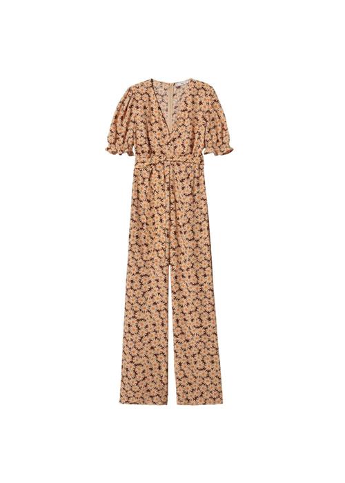 MANGO Jumpsuit 'Solange'  brun / gul