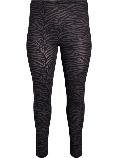 Zizzi Leggings  basalgrå / sort