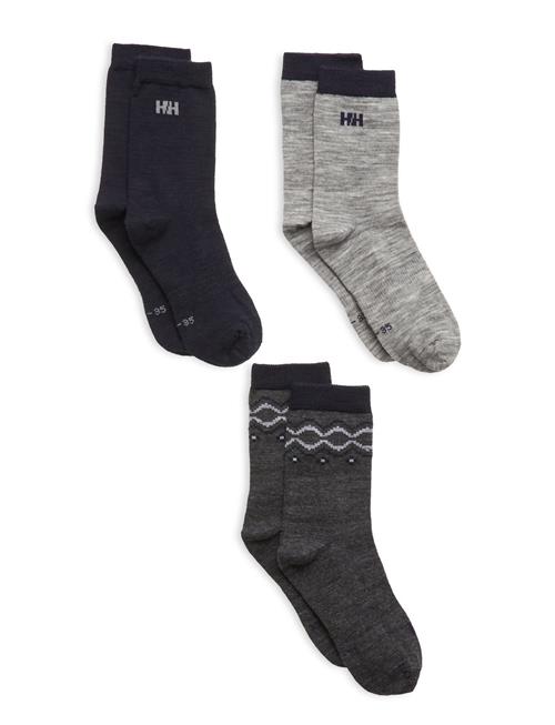 K Wool Sock 3Pk Helly Hansen Patterned