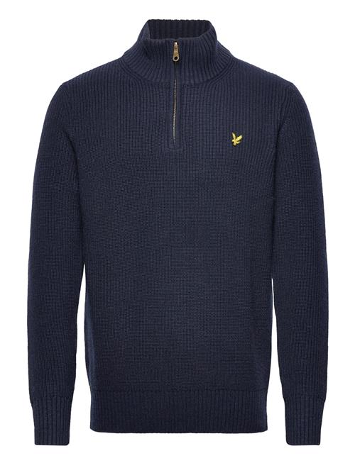 Ribbed Quarter Zip Jumper Lyle & Scott Navy