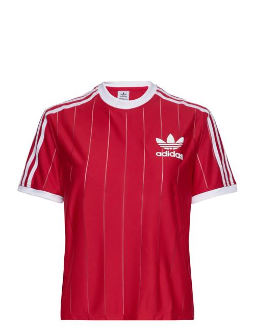 Adicolor 3Stripes Pinstripe Tee Adidas Originals Red