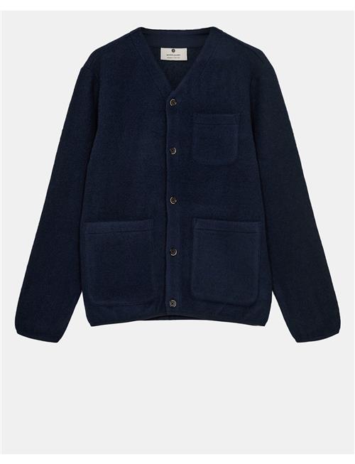 Aksigurd Boiled Wool Overshirt Anerkjendt Navy