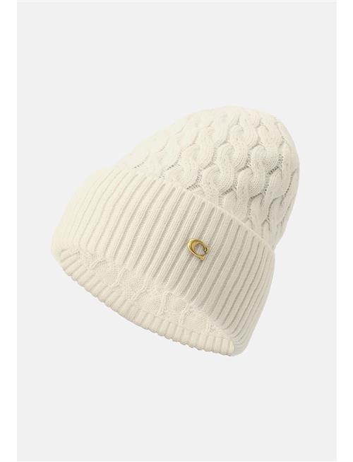 Cable Beanie Coach Accessories Cream