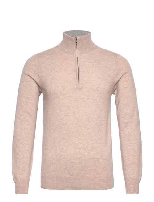 Man Half Zip Davida Cashmere Beige