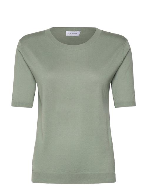 Se T-Shirt Over Davida Cashmere Green ved Booztlet