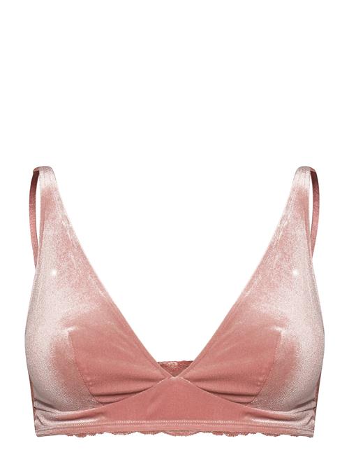 Bra Velvet Soft Bralette Lindex Brown