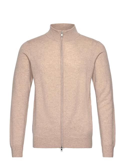 Man Zip Cardigan Davida Cashmere Beige