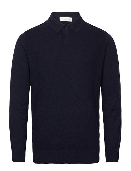 Cosy Structured Knit Polo Tom Tailor Navy