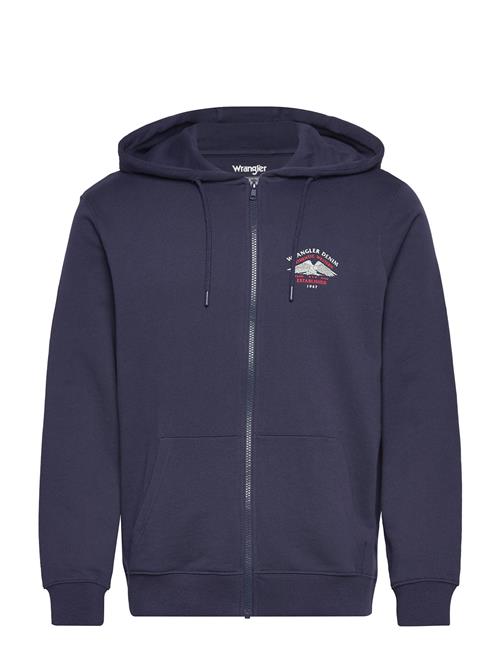 Graphic Zip Hoodie Wrangler Navy