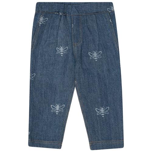 Flöss William Bukser Blue Denim Bee | Blå | 104 cm