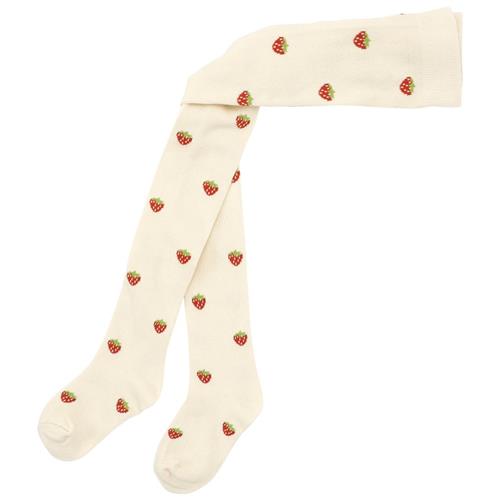 Flöss Strømper Soft White Small Berry | Hvid | 104/110 cm