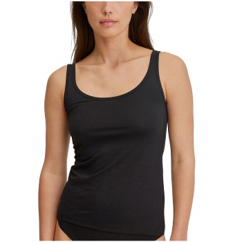 Calida Essential Cotton Tank Top Sort bomuld Small Dame