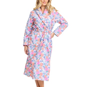 Damella Printed Terry Velour Robe Flerfarvet Medium Dame