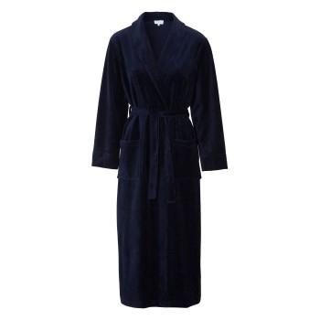 Damella Velour Cosy Robe Marineblå Small Dame