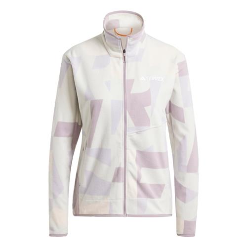 ADIDAS TERREX Funktionsfleecejakke  lysegrå / lilla / lavendel