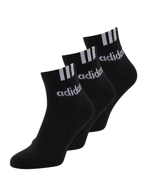 ADIDAS PERFORMANCE Sportssokker '3-Stripes Linear'  sort / hvid