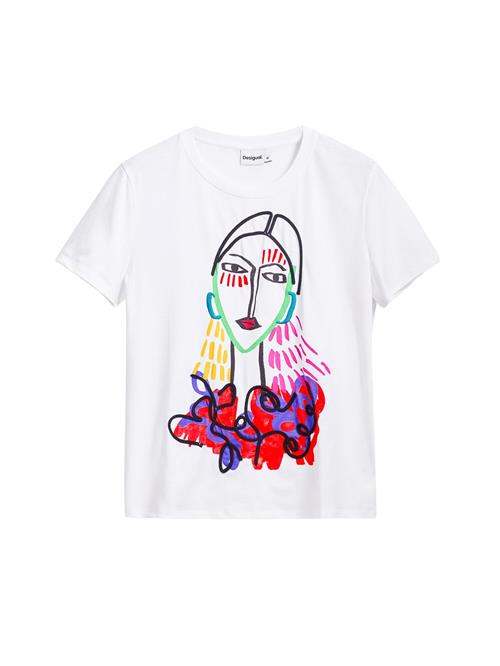 Se Desigual Shirts 'Arty '  blandingsfarvet / hvid ved About You