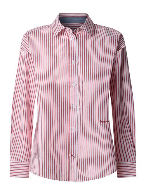 Pepe Jeans Bluse 'CLEM'  magenta / hvid