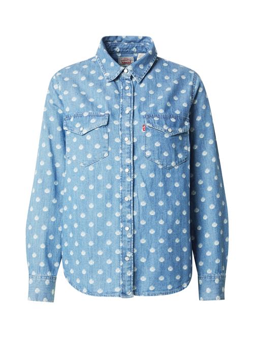 LEVI'S ® Bluse 'ESSENTIAL'  blue denim / hvid