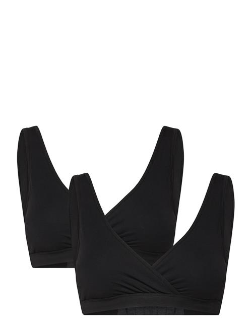 Bra Nursing Wrap Top Co 2 P Lindex Black