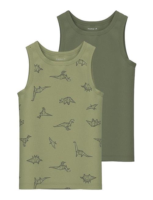 Nmmtank Top 2P Sage Dino Noos Name It Green