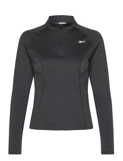 Se Running 1/4 Zip Reebok Performance Black ved Booztlet