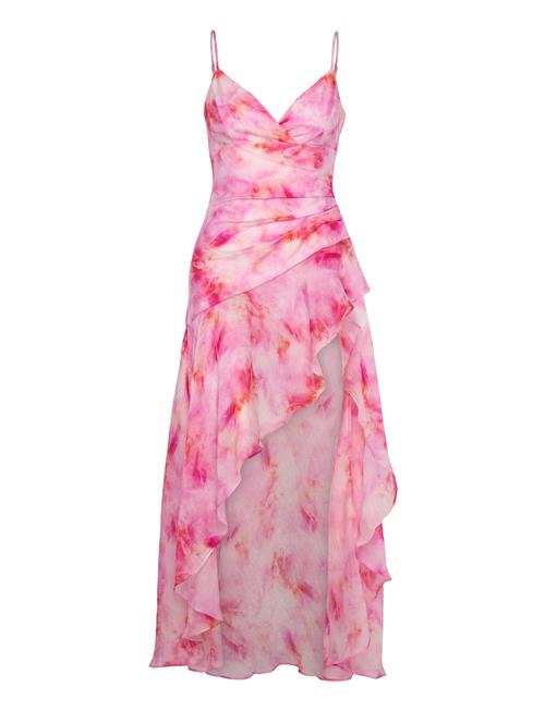 Sorella Printed Midi Dress Bardot Pink