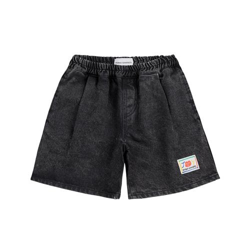 Bobo Choses Smiling Black Denim Bermudashorts Dark Grey | Grå | 6-7 years