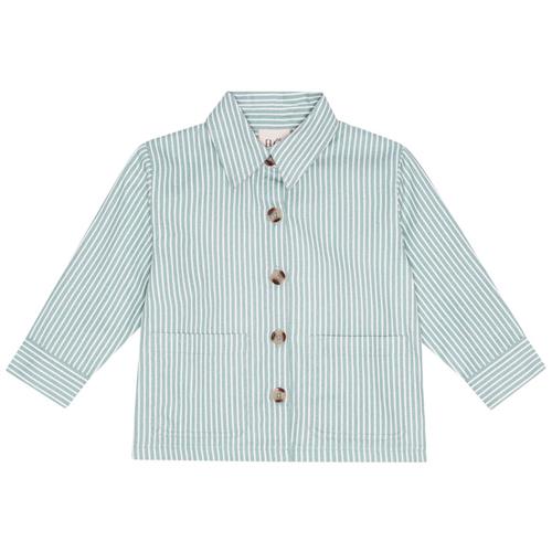 Flöss Birk Overshirt Misty Blue Cloud | Blå | 116 cm