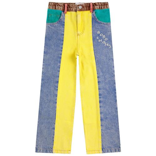 Bobo Choses Color Block Denim-bukser Multicolor 10-11 Y  Gul  10-11 år  mand