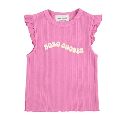 Bobo Choses Wavy Bobo Choses T-shirt Med Flæser Fuchsia 2-3 Y  Lyserød  2-3 år  kvinde