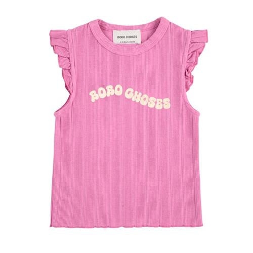 Bobo Choses Wavy Bobo Choses T-shirt Med Flæser Fuchsia | Lyserød | 2-3 years