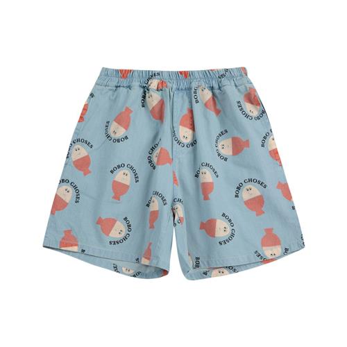 Bobo Choses Morning Egg All Over Vævet Bermuda Light Blue | Blå | 2-3 years