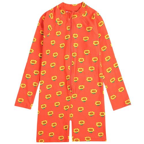 Se Bobo Choses Sunflower All Over Svømme Onesie Red 4-5 Y  Rød  4-5 år  kvinde ved Babyshop