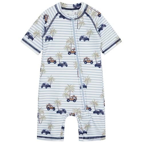 Hust&Claire Makki UV-dragt White | Blå | 18-24 months