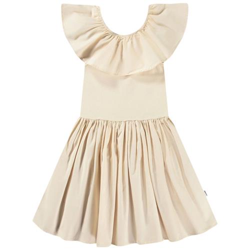 Molo Christal Short Sleeve Dress Brazilian Sand 146/152 cm  Beige  146/152 cm  kvinde