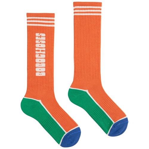 Bobo Choses Bobo Choses Color Block Lange Sokker Orange | Orange | 35-37 EU