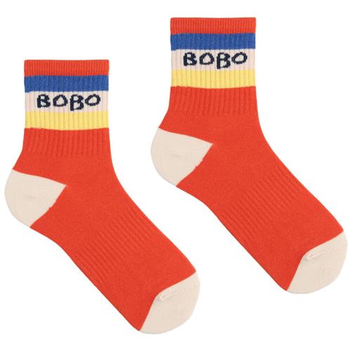 Bobo Choses Bobo Choses Color Block Sokker Red | Rød | 23-25 EU