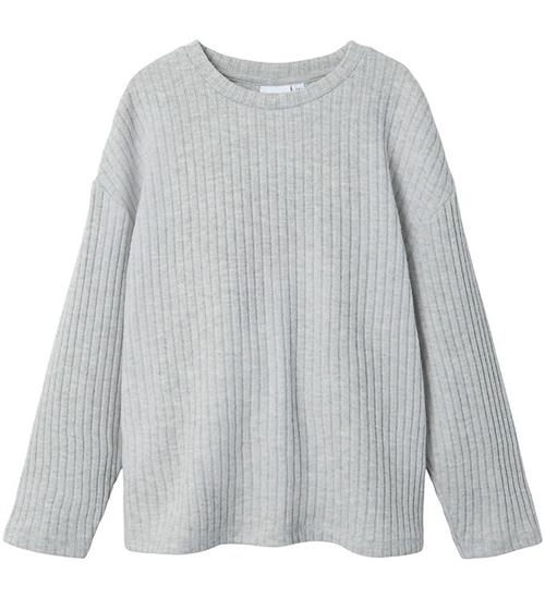 Name It Bluse - Strik - NkfRikka - GrÃ¥ Meleret