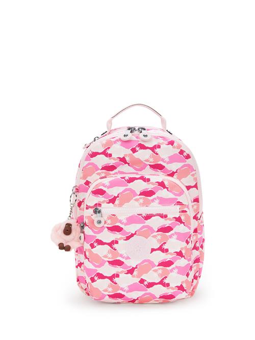 KIPLING Rygsæk 'Seoul'  pink / hvid