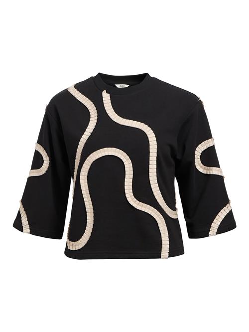 OBJECT Sweatshirt 'OBJLIV'  beige / sort