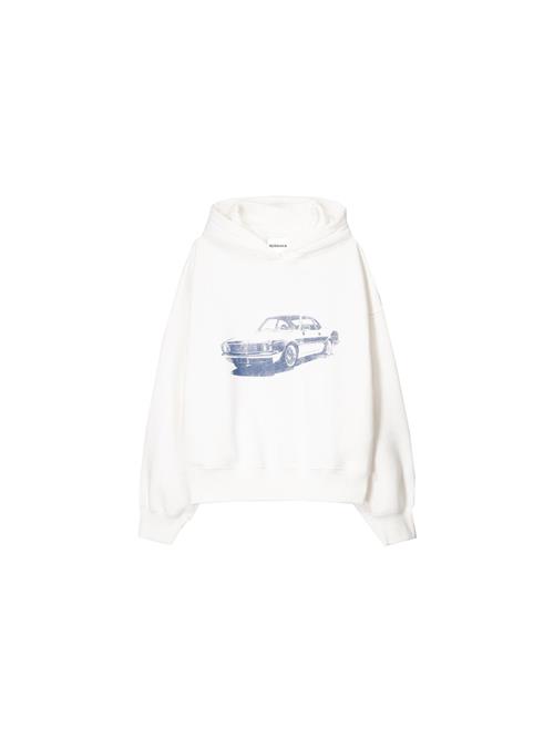 Bershka Sweatshirt  navy / hvid