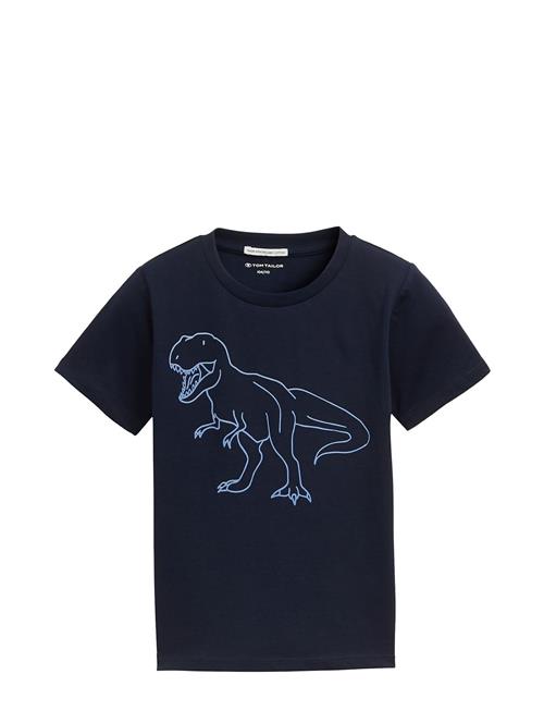 Printed T-Shirt Tom Tailor Navy